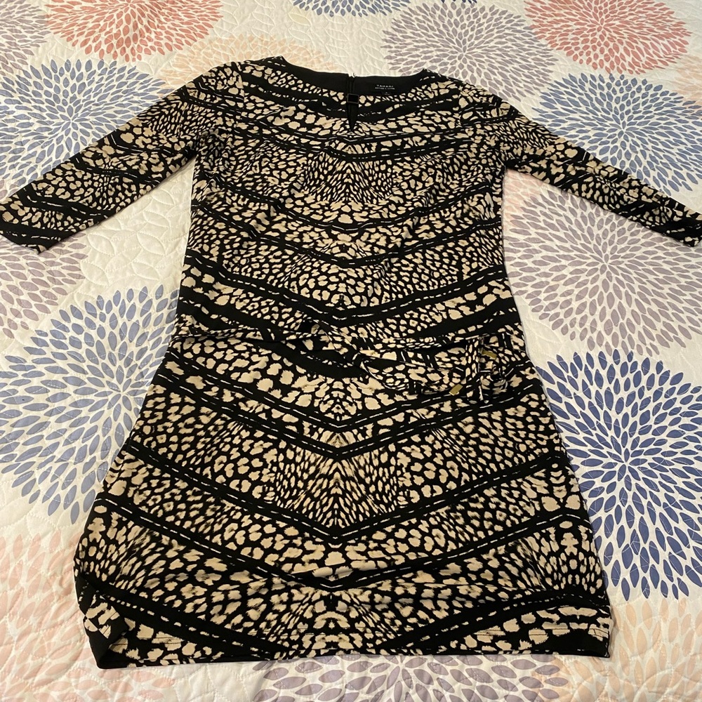 Tahari Long Sleeve Wrap Dress
